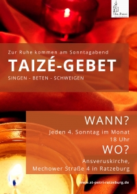 Sommerpause bei den Taizé-Gottesdiensten